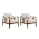 preview thumbnail 11 of 19, HULALA HOME Avidite Farmhouse Solid Wood Arm Chair with Full Assembly Set of 2