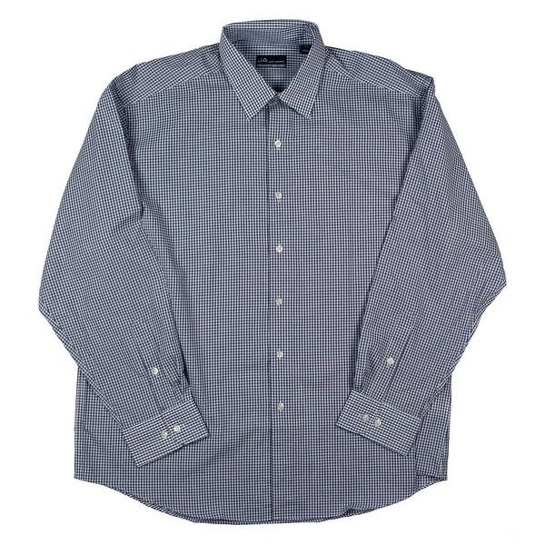 Shop John Ashford Mens Dress Shirt Checkered Long Sleeves