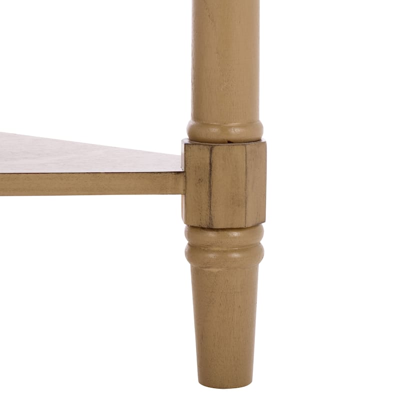 SAFAVIEH Calla Grey Corner Table - 33.9" x 17.3" x 28" - 34"W x 17"D x 28"H