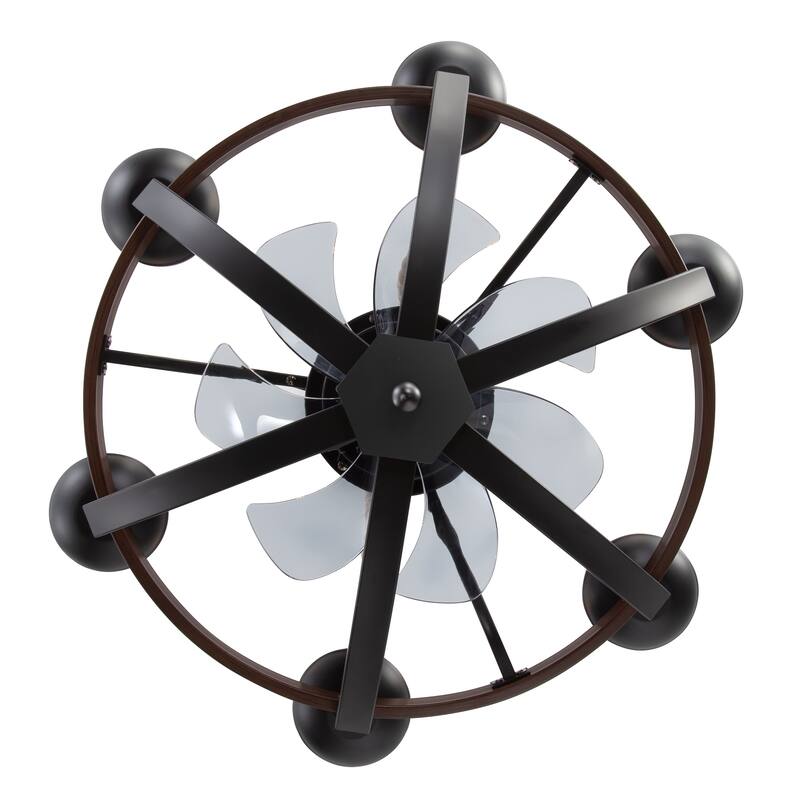 22-Inch Decorative Chandelier Ceiling Fan with Light and Remote