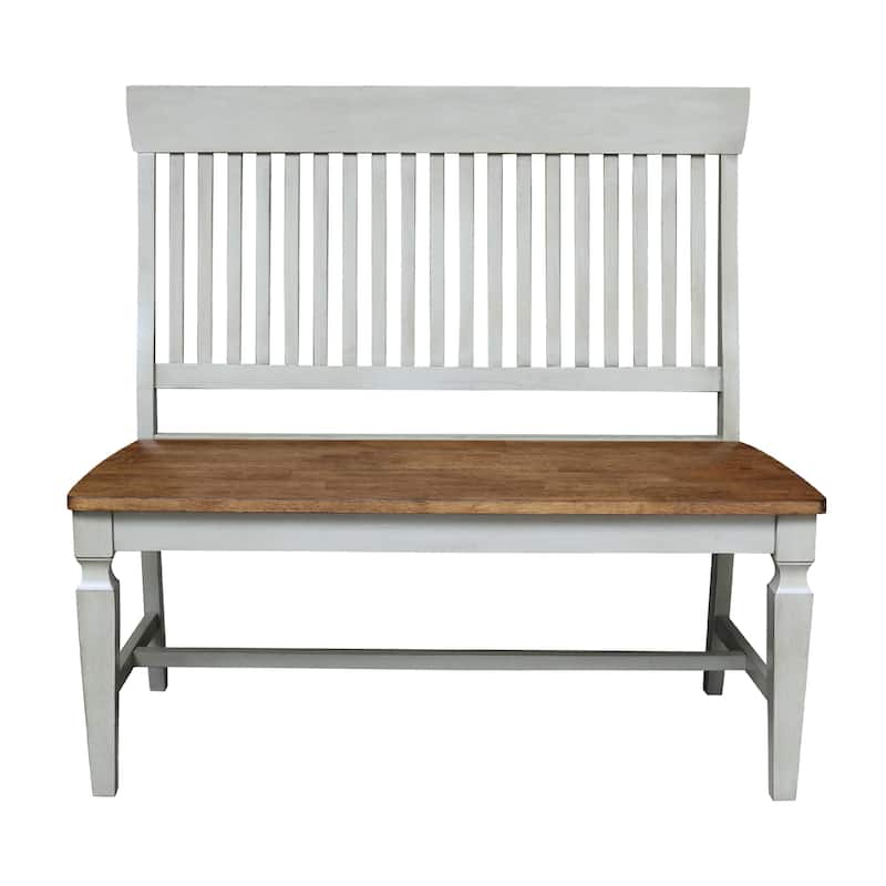 Solid Wood Vista Slatback Bench