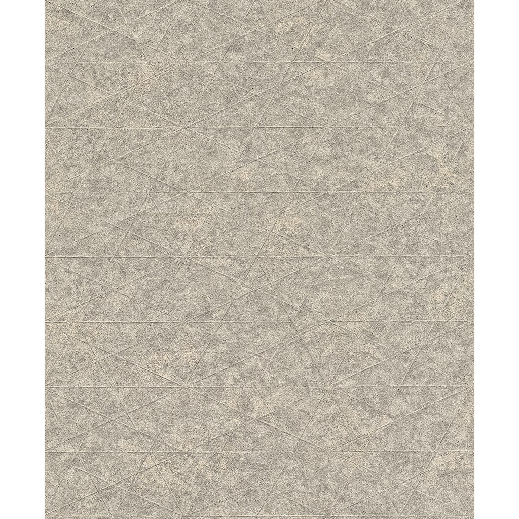 Advantage Seth Grey Triangle Wallpaper - 20.9 x 396 x 0.025