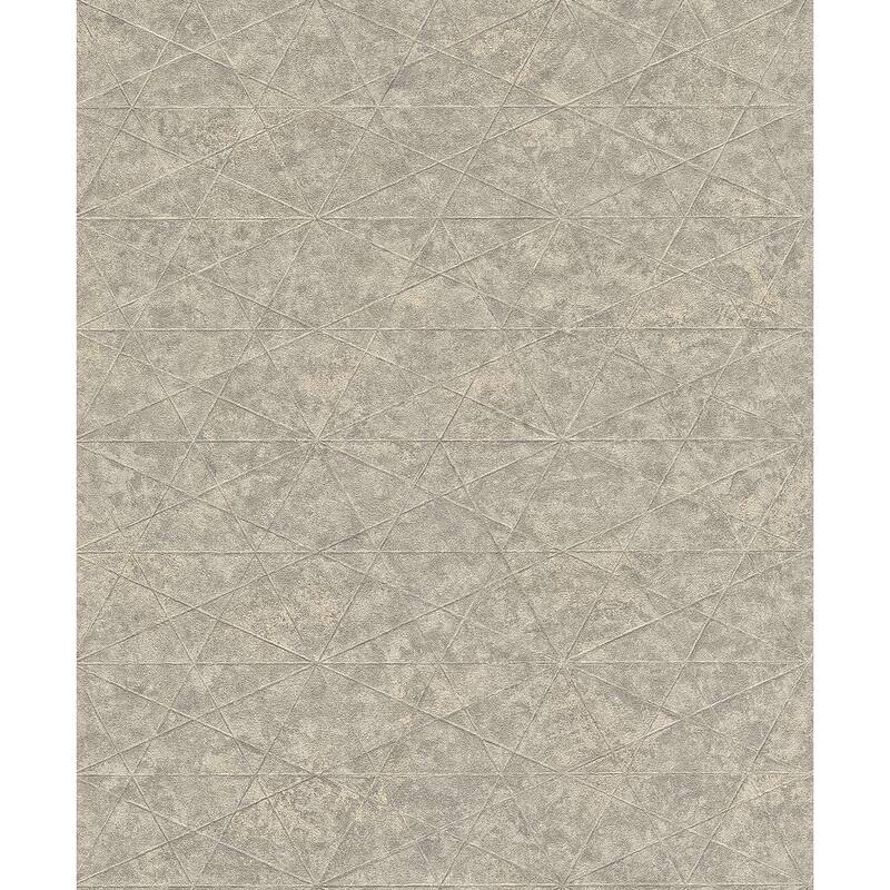 Advantage Seth Grey Triangle Wallpaper - 20.9 x 396 x 0.025