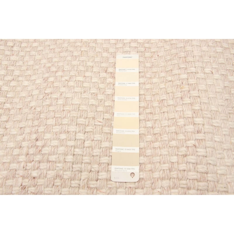 ECARPETGALLERY Braid weave Sienna Beige Wool Rug - 4'11 x 7'8