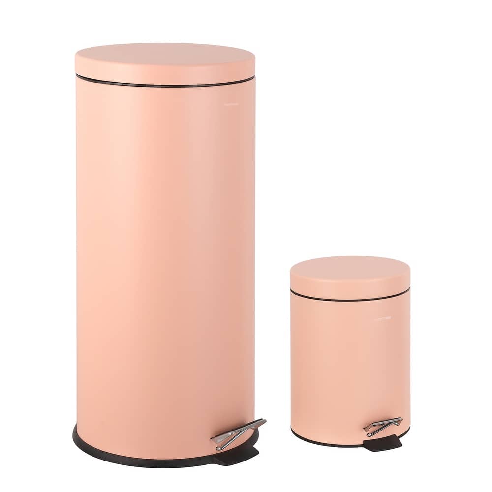 happimess Oscar 8-Gallon Step-Open Trash Can and Mini Trash Can
