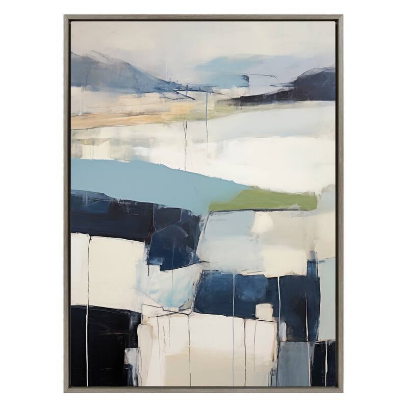 Kate and Laurel Sylvie Whispering Trees II Framed Canvas by Amy Lighthall