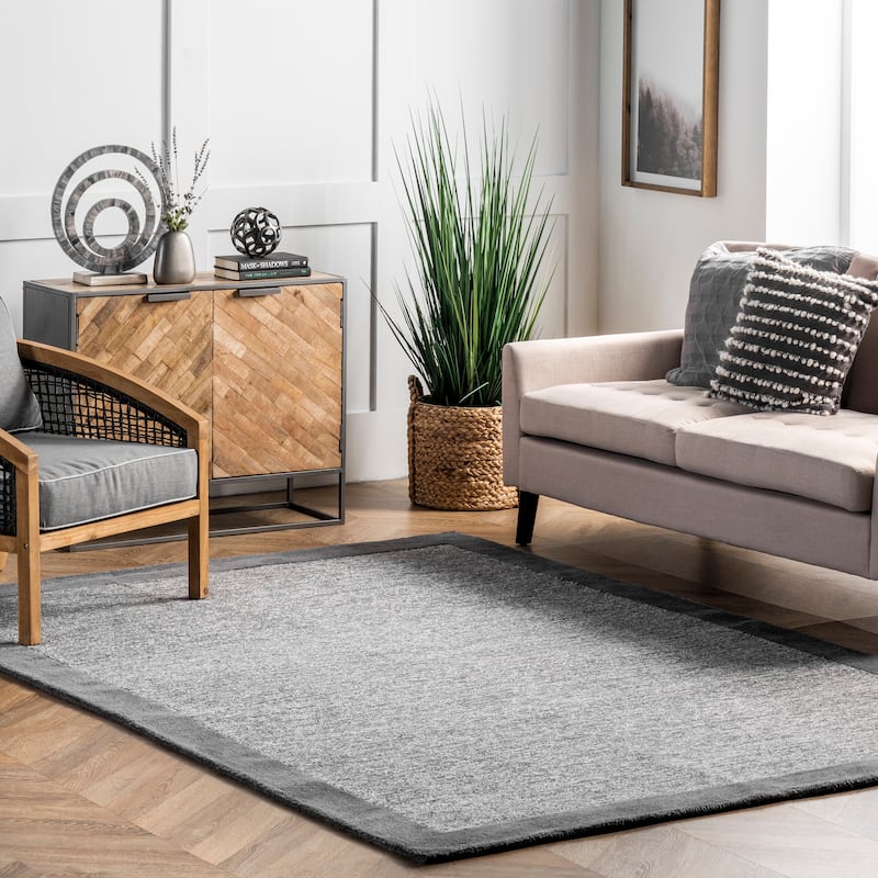 Nuloom Marianne Handmade Wool Border Area Rug