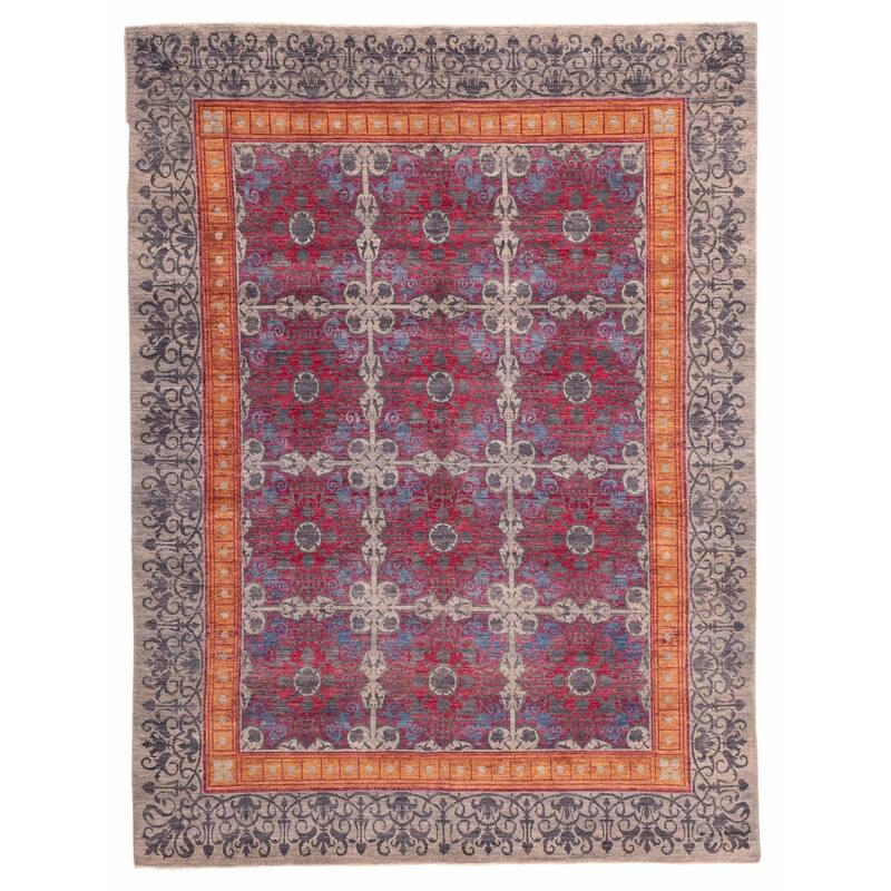 ECARPETGALLERY Hand-knotted Signature Collection Red Wool Rug - 8'0 x 10'4