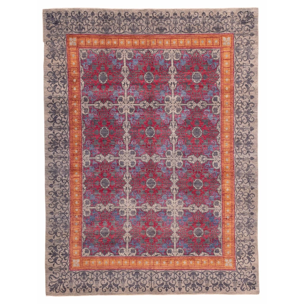 ECARPETGALLERY Hand-knotted Signature Collection Red Wool Rug - 8'0 x 10'4