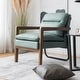 preview thumbnail 27 of 25, Costway Modern Accent Armchair Lounge Chair w/ Rubber Wood Legs & - 34.5'' x 26.5'' x 36''