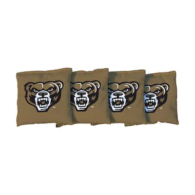 Oakland University Golden Grizzlies Brown Cornhole Bags