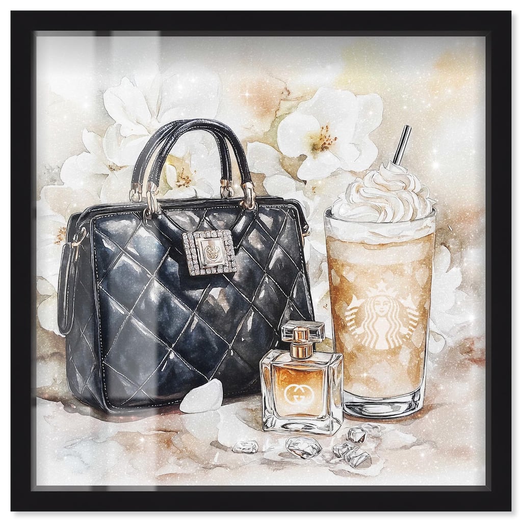 Trinkets and White Floral Shadowbox by Art Remedy