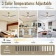 preview thumbnail 17 of 86, Sofucor 48/52 Inch Ceiling Fan with Light, Solid Wood Blades for Living Room, Bedroom,Smart Optional