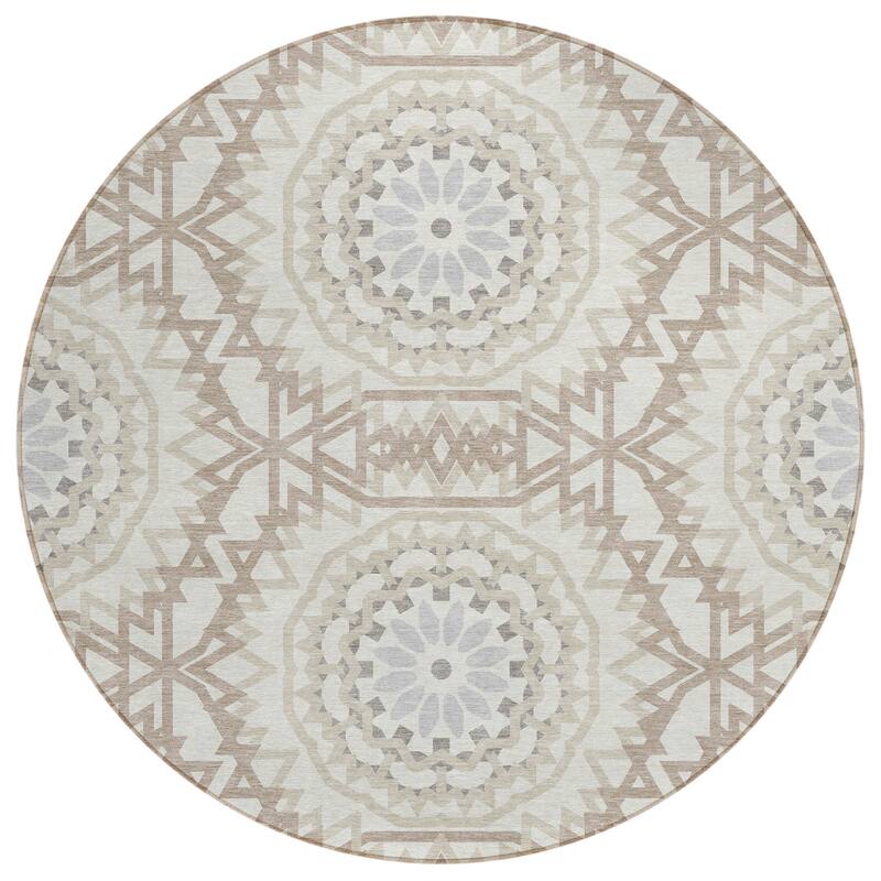 Machine Washable Indoor/ Outdoor Chantille Boho Moroccan Rug