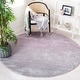 preview thumbnail 150 of 162, SAFAVIEH Adirondack Vera Modern Ombre Distressed Area Rug 6'7" Round - Purple/Green