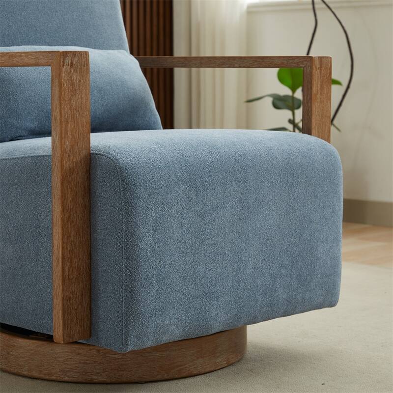 30.3"W Swivel Modern Upholstered Accent Chair,Lounge Reading Chair