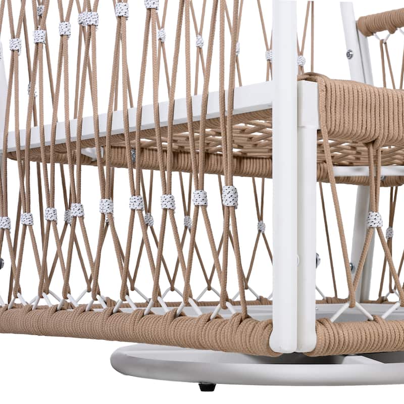 Christopher Knight Home - Amarantha 360° Swivel Bohemian Steel Outdoor Lounge Chair(Set of 2)