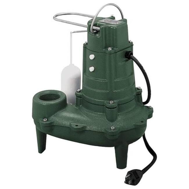Zoeller 1/2 HP Automatic Submersible Sewage and Effluent Pump - Natural