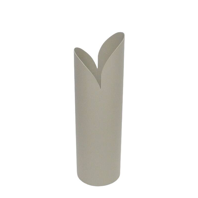 Med. Ivory Iron Vase 13"H-ST - Ivory - White