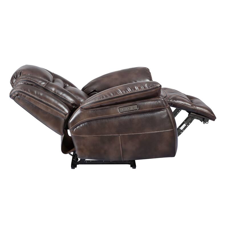 Steve Silver Ophelia Brown Faux-Leather Power Recliner