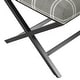 preview thumbnail 53 of 53, Porch & Den Boucher Modern Metal X-base Square Ottoman