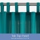 preview thumbnail 2 of 11, Outdoor Cabana Solid UV Protected Privacy Tab Top Panel