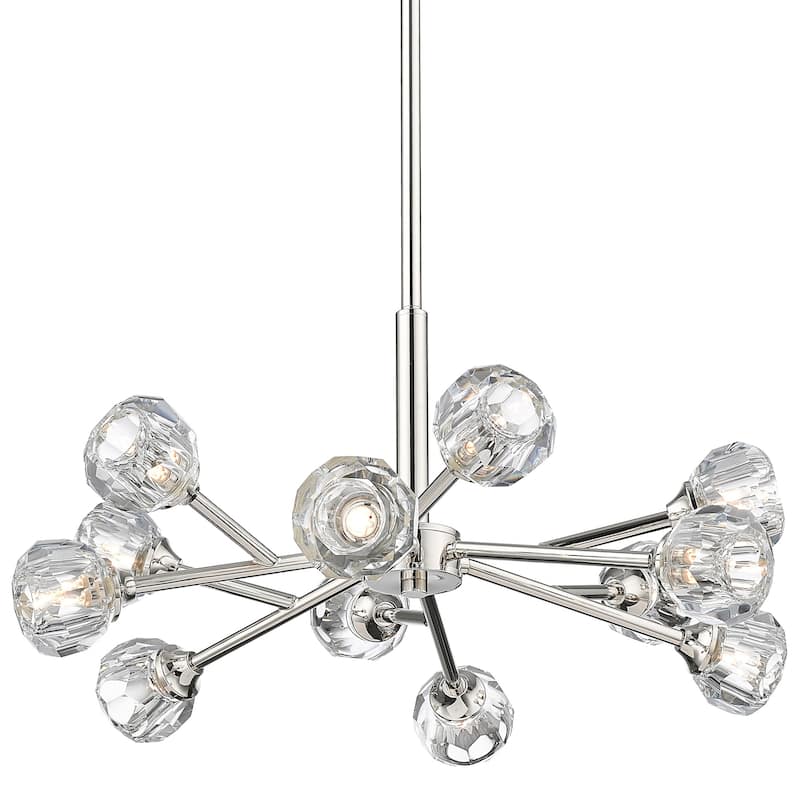 Innovations Lighting 465-12CR-G465-CL Aurora 12 Light 24" Wide Sputnik - Polished Nickel