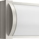 preview thumbnail 6 of 8, Barril Collection 32 in. Brushed Nickel Large Modern Integrated LED Linear Vanity Light - 32 in x 2.33 in x 4.76 in