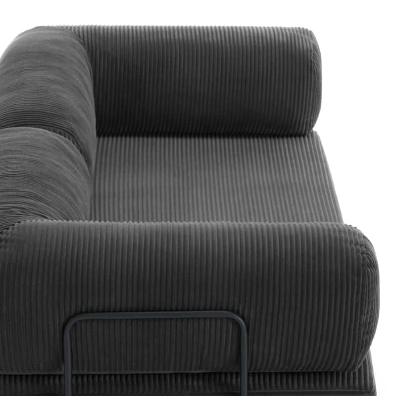 Oversized Corduroy Convertible Floor Sofa Bed Sleeper Couch