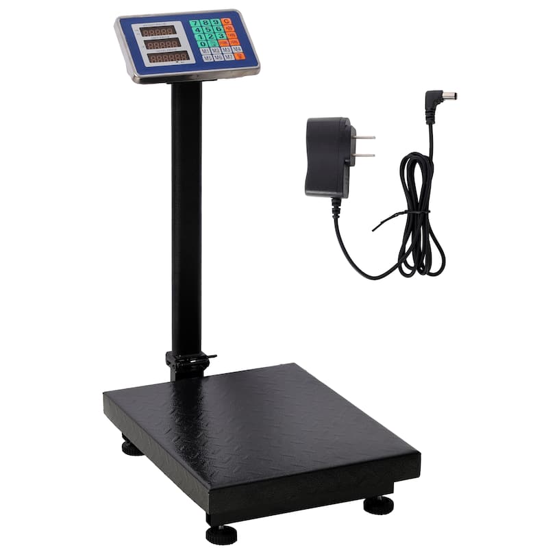 Anmytek Heavy Duty Platform Scale Industrial Commercial Warehouse Shipping Weighing - Black