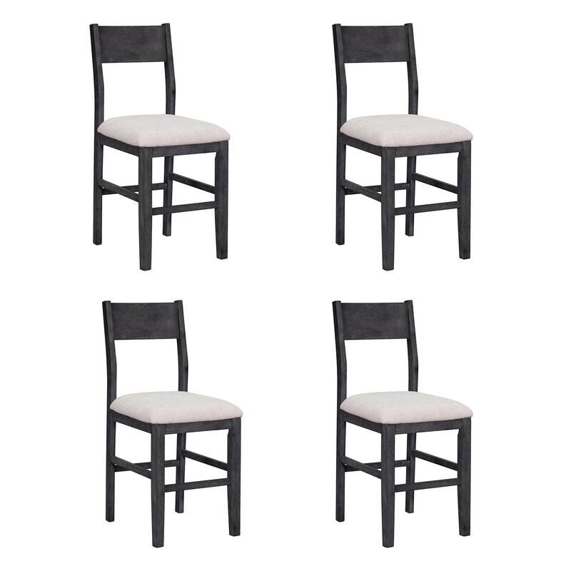 5 Piece Counter Height Dining Table Set for 4, Kitchen Rectangle Table Set with 4 Chairs, Dining Room Table Set for Small Place