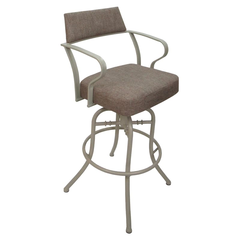 Carolina Tan Swivel Tilt Counter 26" or Bar 30" Metal Bar Stool - Beige - Bar Height