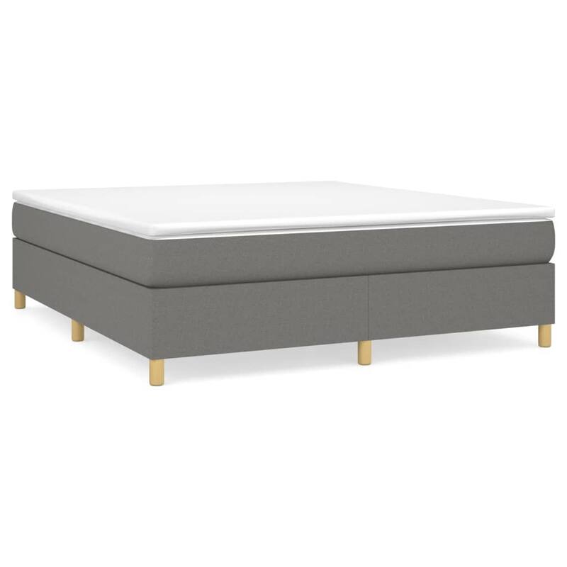 vidaXL Box Spring Bed Base Platform Bed Frame with Mattress for Bedroom Fabric