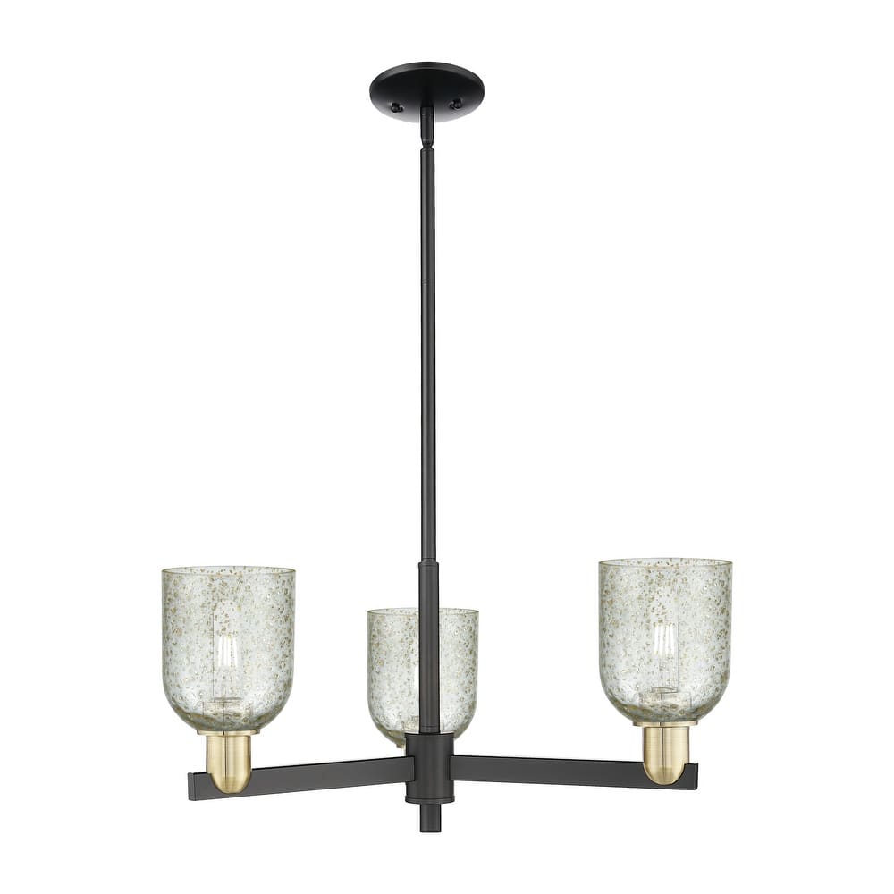 Innovations Lighting Endless Possibilities Arcadia - Caledonia - 3 Light 27" Stem Hung Chandelier with Mica Shade