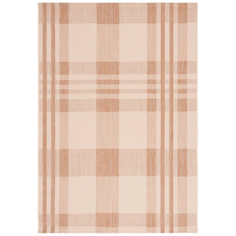 SAFAVIEH Courtyard Oriole Plaid Indoor/ Outdoor Waterproof Patio Backyard.