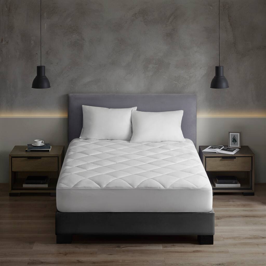 Sleep Philosophy Microfiber with HeiQ Smart Temp Treatment Waterproof Mattress Pad