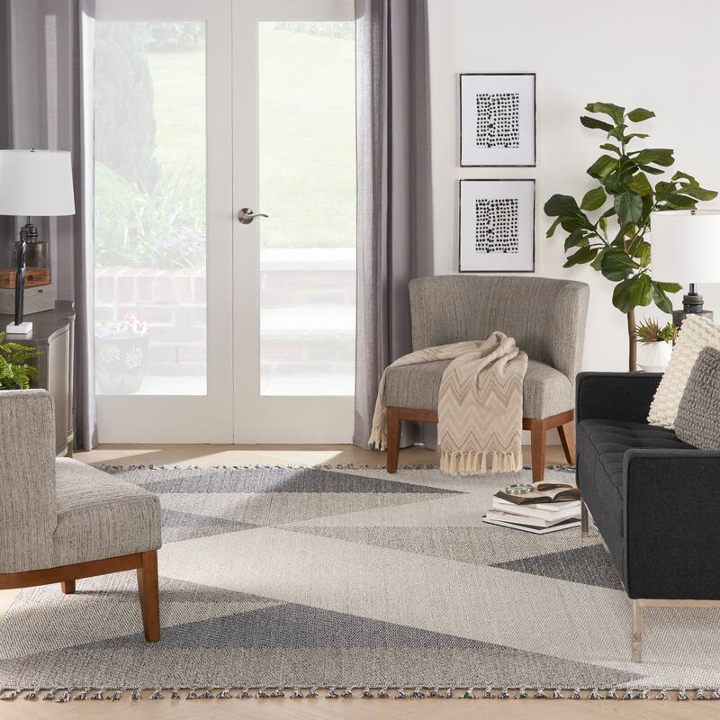 Nourison Elwood Contemporary Geometric Area Rug