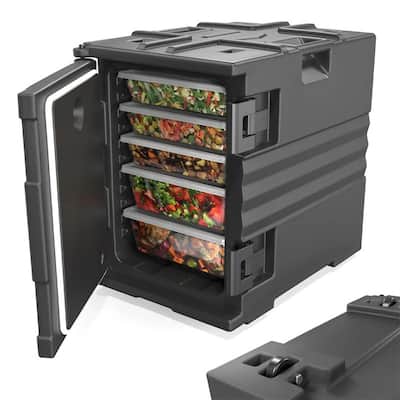 82 Qt. Food Carrier Warmer with Small Wheels