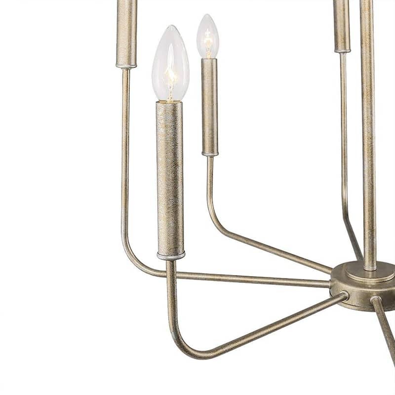 8 light champagne chandelier