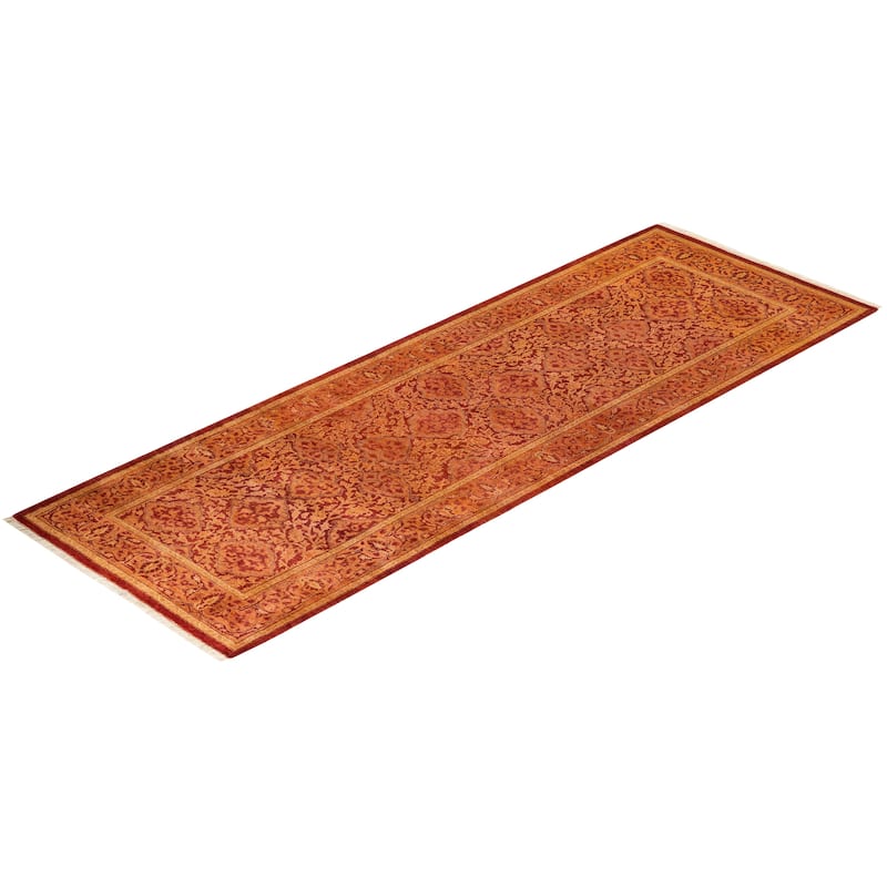 Overton Mogul One-of-a-Kind Hand-Knotted Runner - Rust, 2' 6" x 7' 3" - 2' 6" x 7' 3"