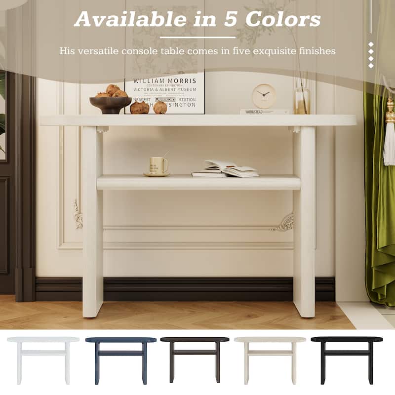 Minimalist Console Table with Shelf
