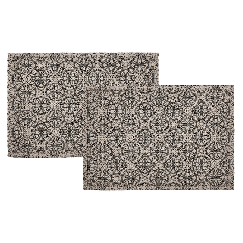 Connell Oval Placemat Stencil Stars 10x15