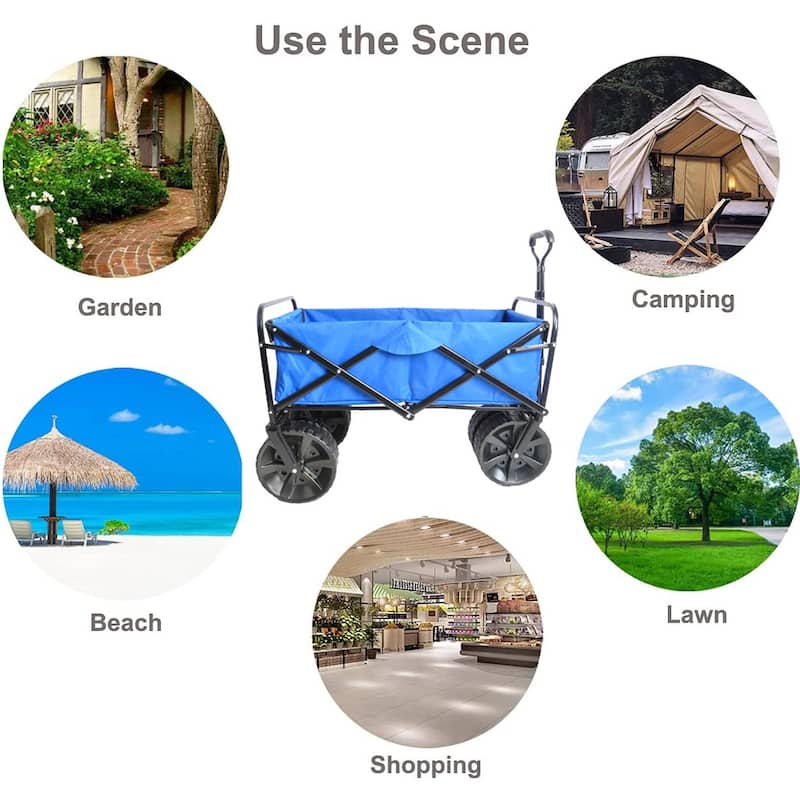 Folding Wagon Garden Beach Cart