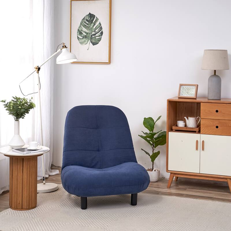 Single Bean Bag Chair Lazy Sofa Tatami Balcony Reclining Chair with Adjustable Backrest for Living Room Bedroom