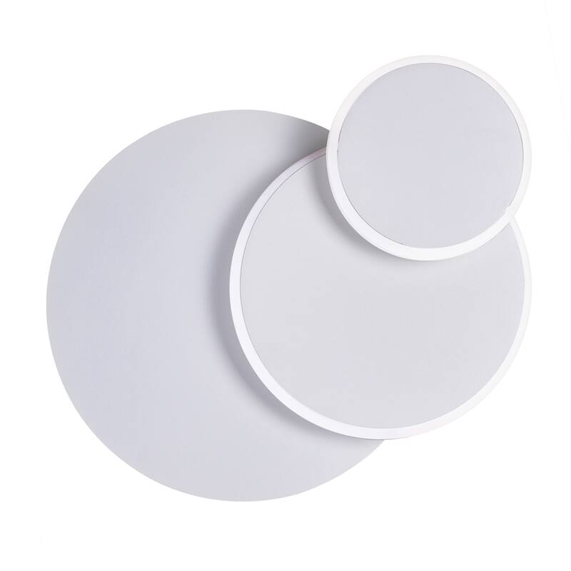 Private I Integrated LED Round Matte White Wall Sconce - Matte White