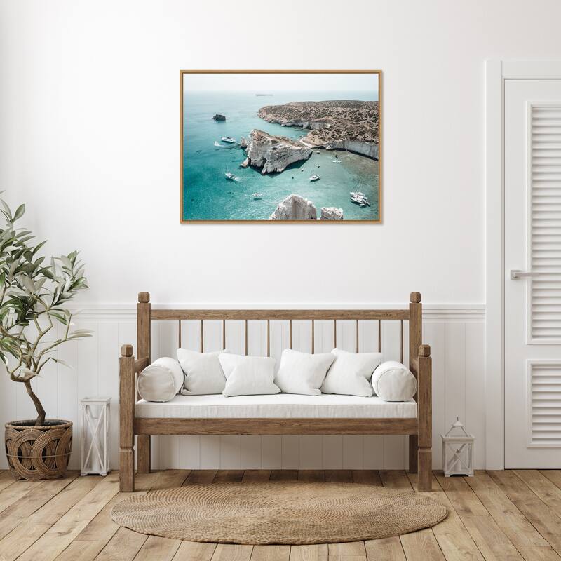 Enchanted Kleftiko by Bella Eve Framed Canvas Wall Art Print - Sylvie Natural