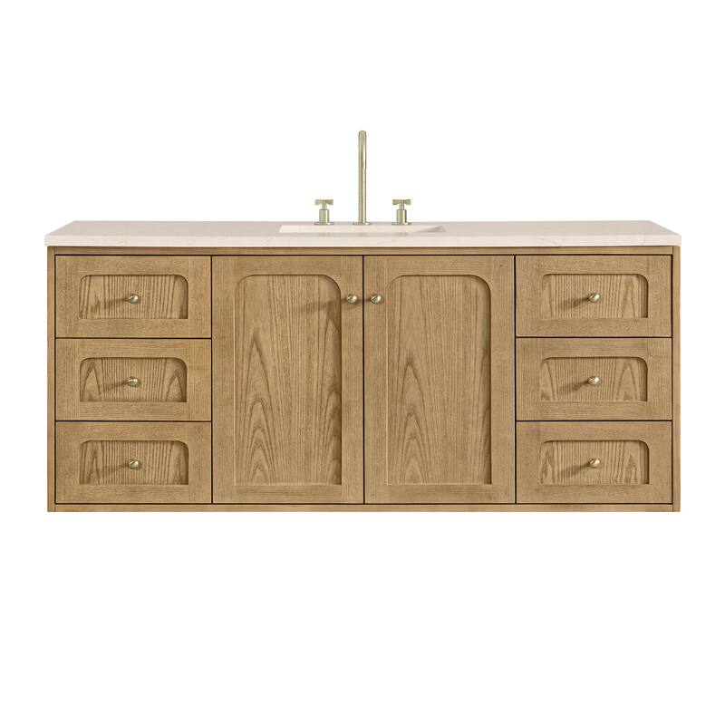 Laurent 60" Single Vanity, Light Natural Oak - 60S