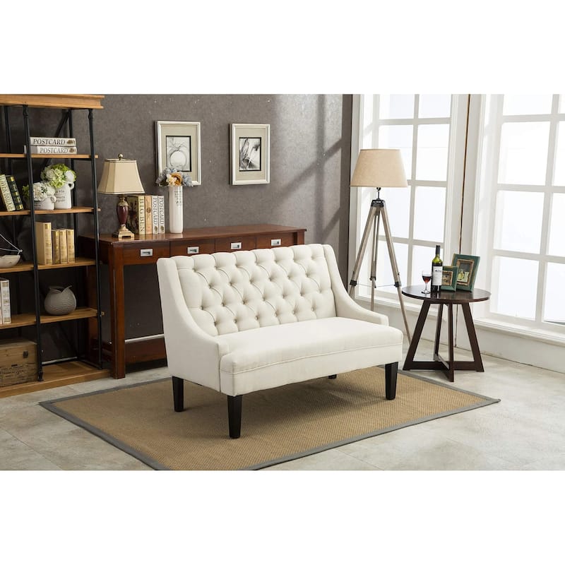 Loveseat sleeper Modern Tufted Button Back Upholstered Loveseat for Dining Room