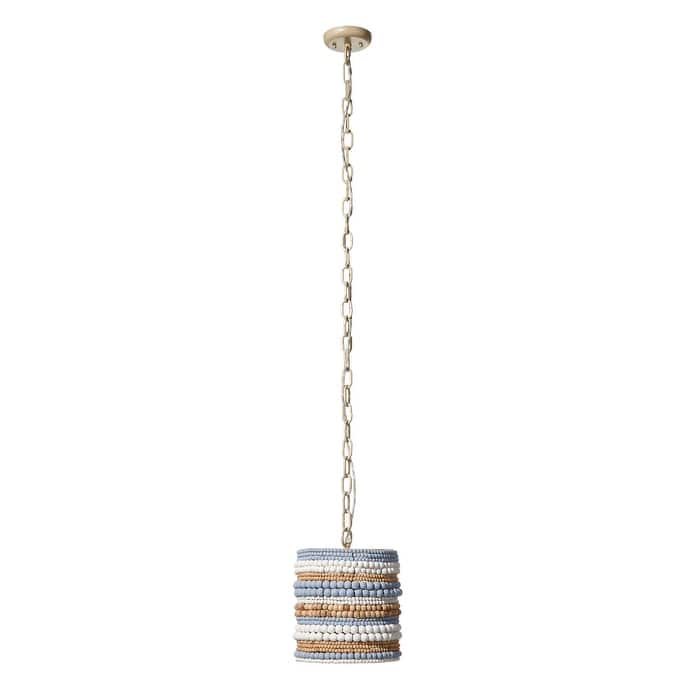 Jamie Young Strand 1-Light Wood Beaded Pendant