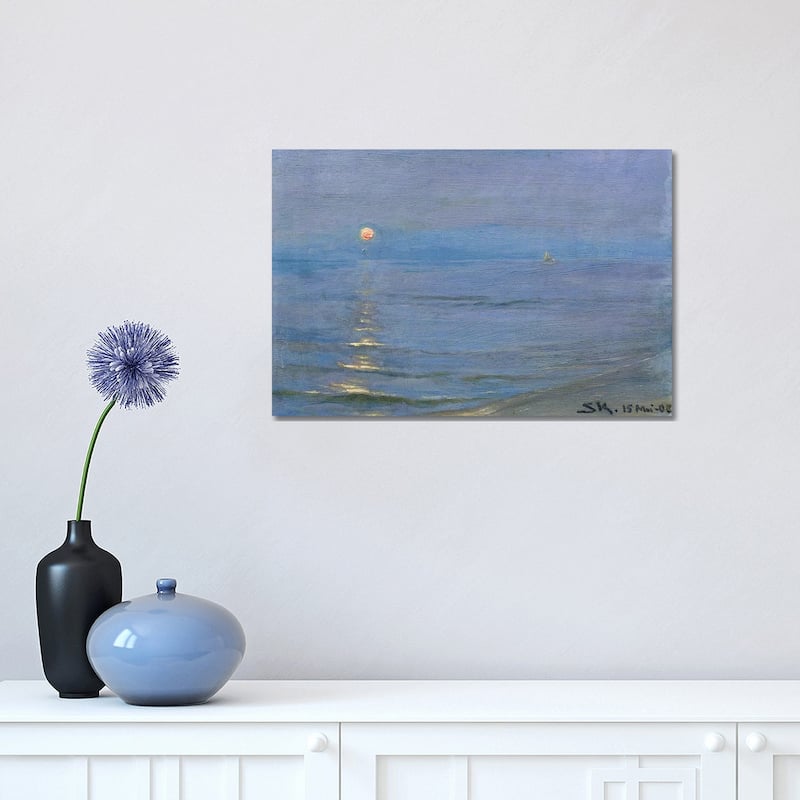 iCanvas "Summer Evening, Skagen, 1908" by Peder Severin Kroyer Canvas Print - 12x18x1.5